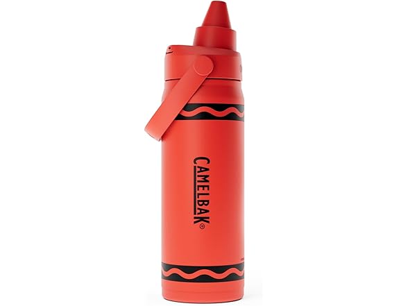 CamelBak Crayola Chug SS Bottle, 16oz, Cherry Red