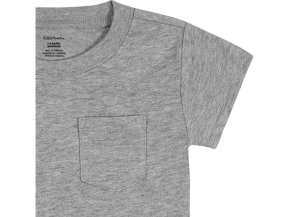 Gerber Baby Boys Pocket Tees (3-6M)