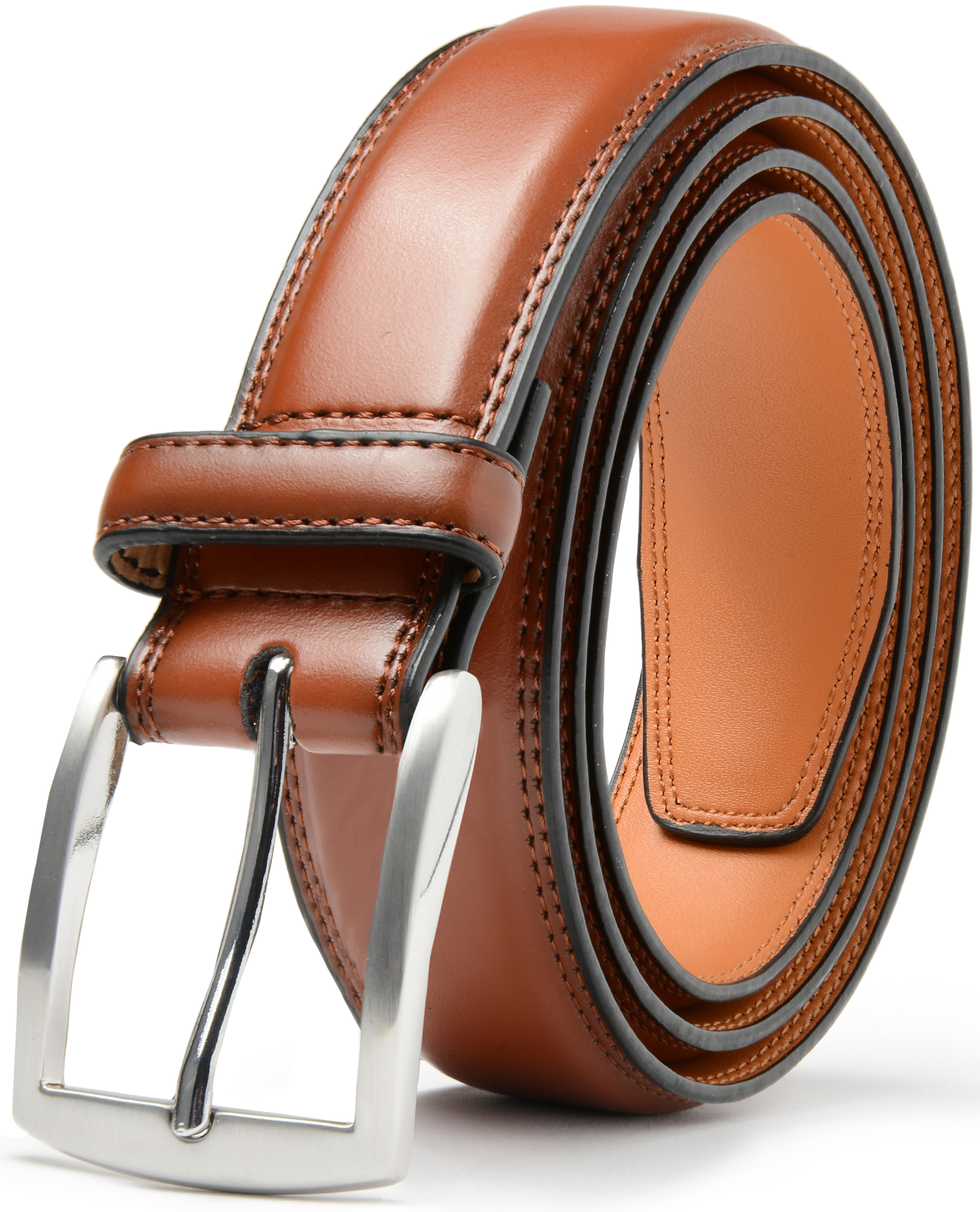1, 2, 3, 4, 6-Pack Leather Dress Belt - Gallery 39
