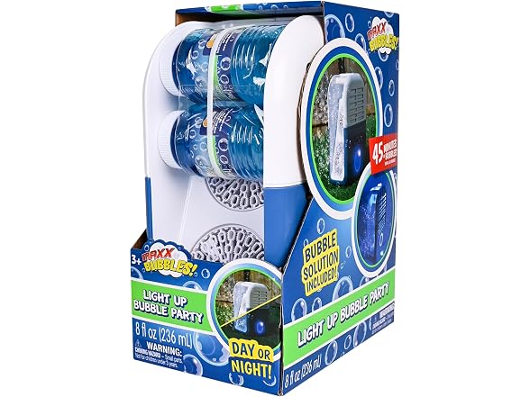 Light Up Portable Bubble Blower Party Machine