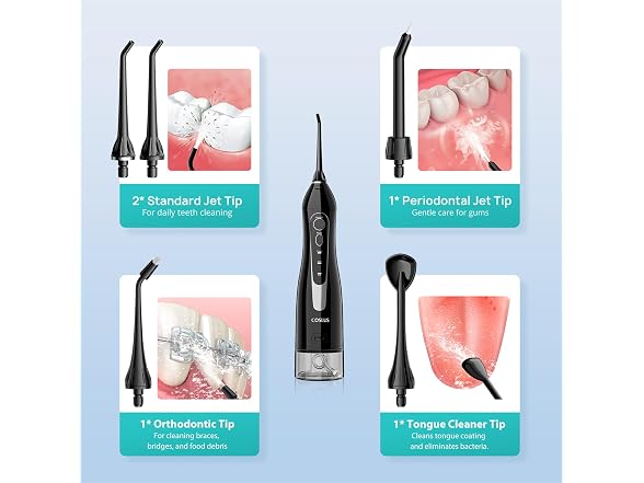 COSLUS Water Dental Flosser Teeth Pick