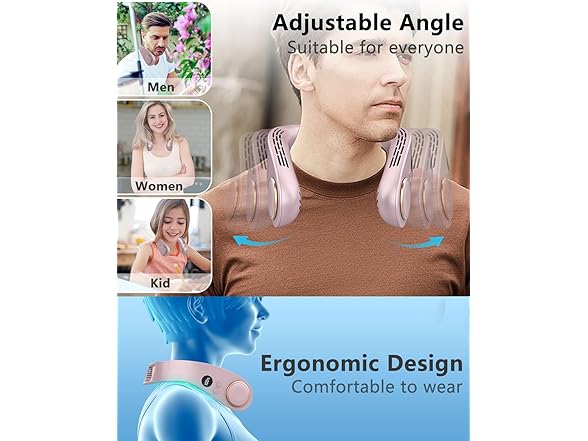 FWV Wearable Air Conditioner Neck Fan