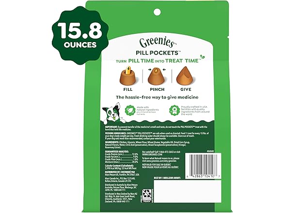 Greenies Pill Pockets for Dogs Large Size