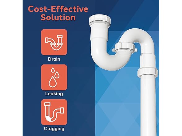PlumbCraft 1.5-in. OD White Garbage Disposal Kit