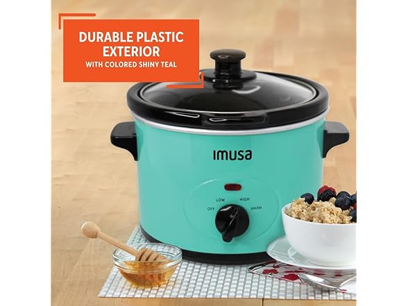IMUSA Slow Cooker 1.5qt Teal