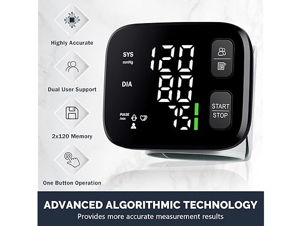 Blood Pressure Wrist Monitor