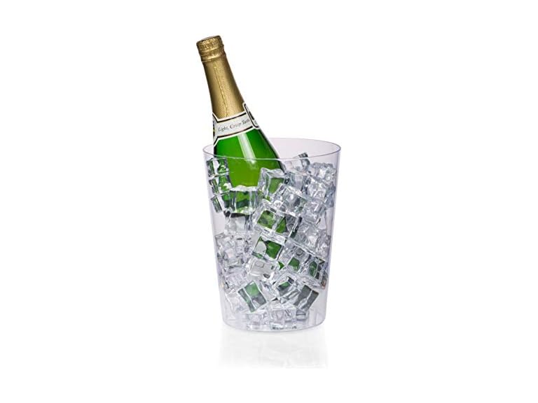 96-oz Disposable Clear Plastic Ice Bucket