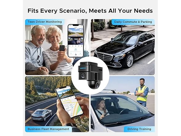 LAMTTO 4G LTE Cellular Car Security Camera