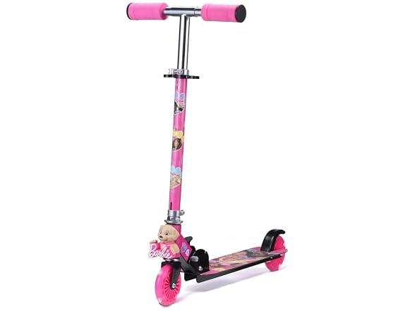 Barbie 2 Wheel Kick Scooter with Light Up WheelS