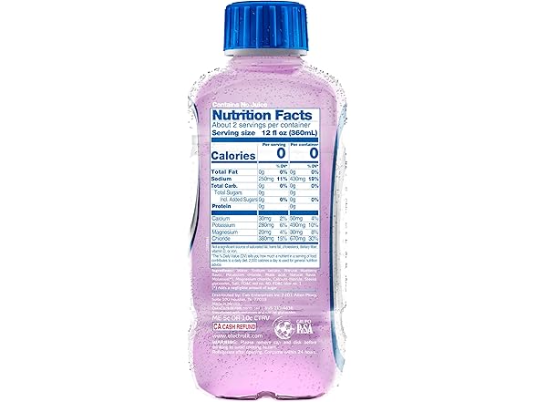12PK Electrolit Zero, Electrolyte Beverage, Berry Blast