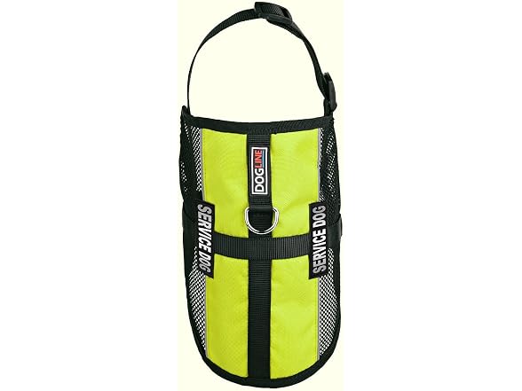 Dogline Service Dog Vest, 13 by 16-In, Lime