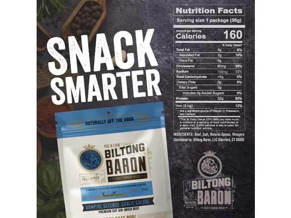 (6pk) Biltong Baron Premium Air-dried Beef Best Sellers