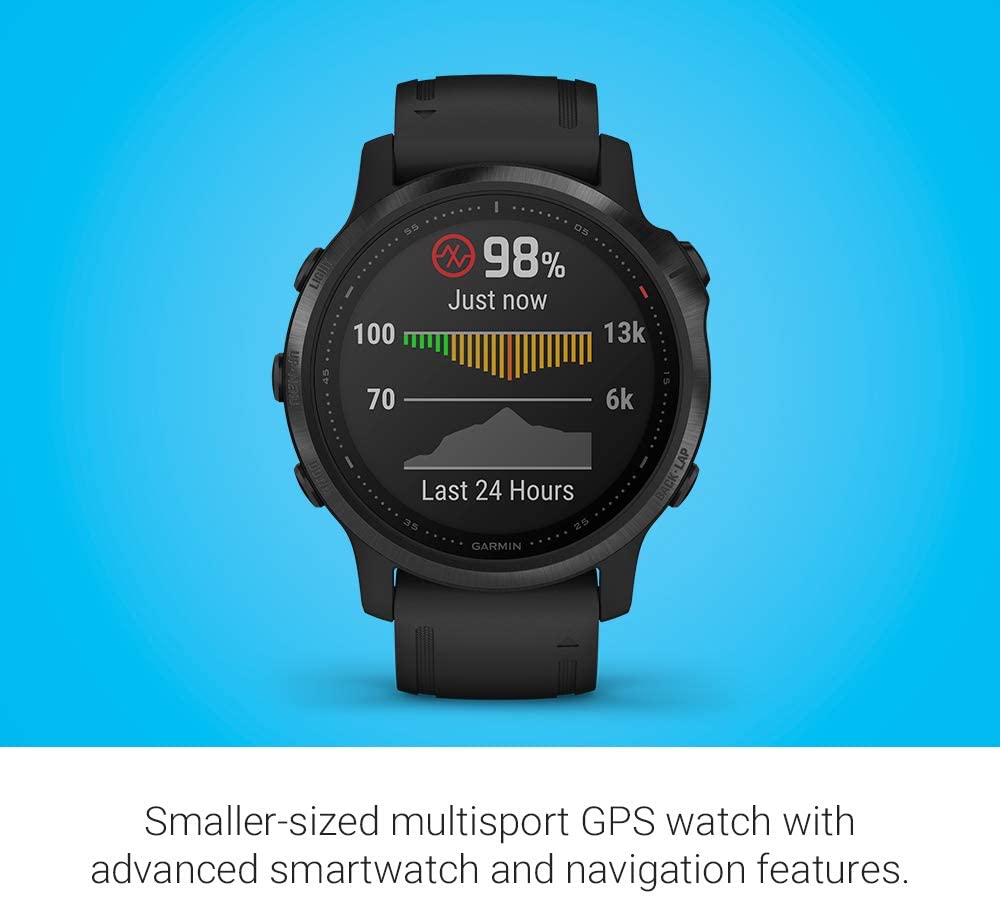 Garmin fenix 6S Pro, Premium Multisport GPS Watch - Black (Open Box) - Gallery 12