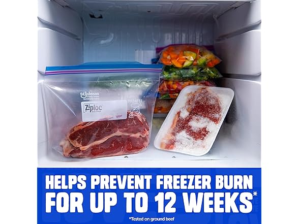 Ziploc Quart Freezer Bags, 24 Count
