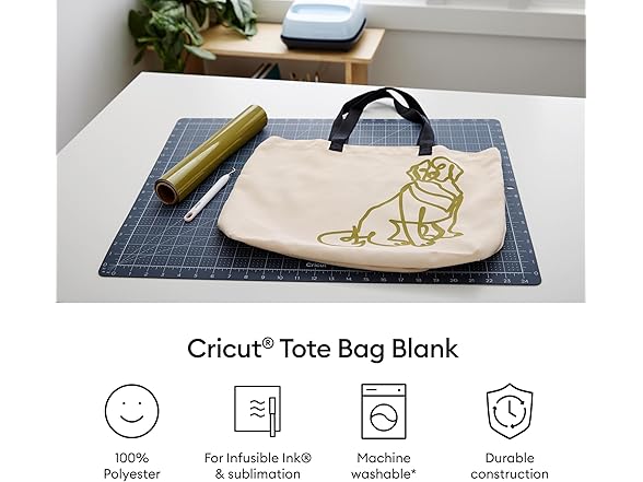 Cricut Tote Bag Blank (2 ct), Large