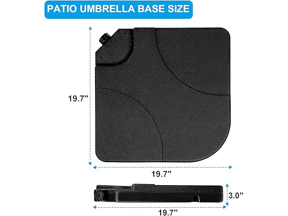 Simple Deluxe 4pcs Cantilever Umbrella Stand
