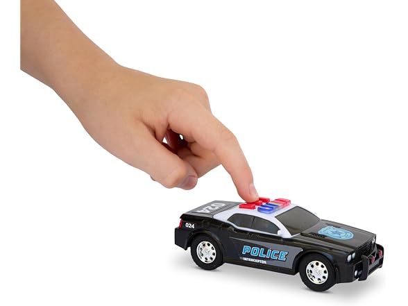 Mighty Fleet Toughest Minis 5" Police Cruiser Toy w/Lights & Sounds