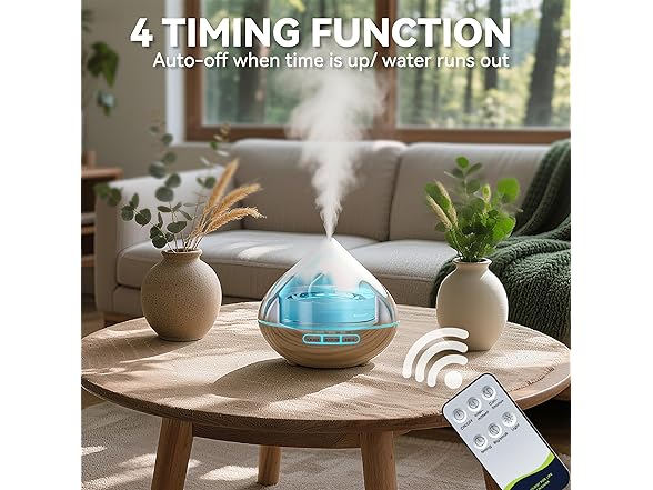 GLOXA Essential Oil Diffuser for Home