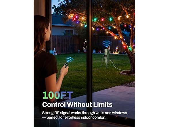 BN-LINK Outdoor Power Stake Timer, 100FT