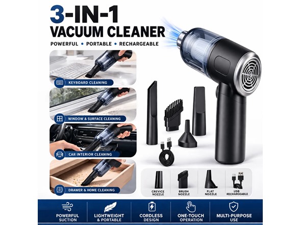 3-in-1 Wireless Handheld Vacuum