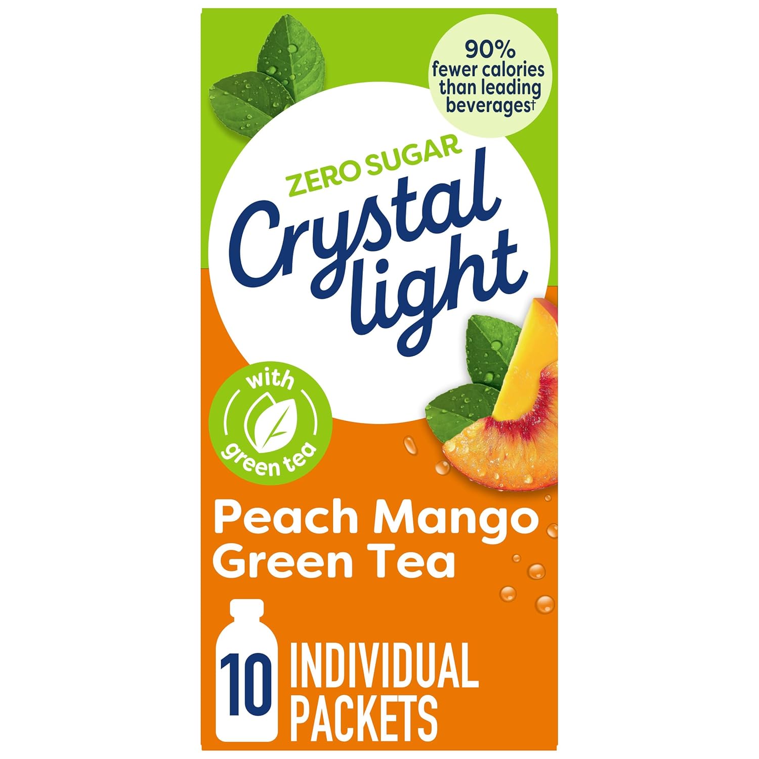 10Ct Crystal Light Sugar-Free Peach Mango Drink Mix - Gallery 6
