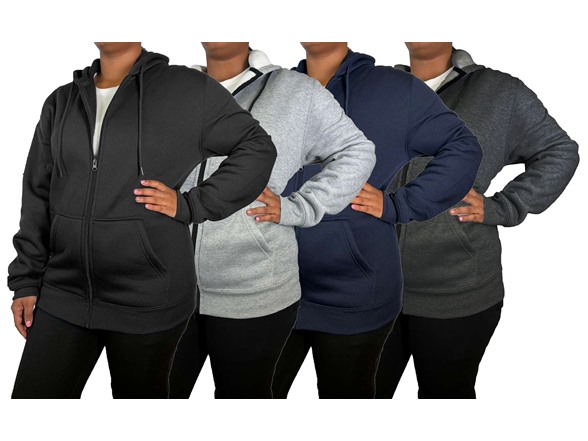 Womens Heavyweight Fleece-Lined Tech Zip Hoodie