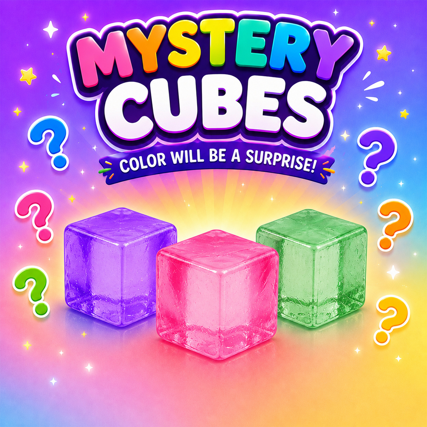 Twilight Squishy Sensory Toys Ice Cube, 3PK - Gallery 8