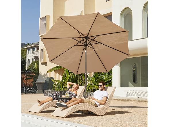 JEAREY 9FT Patio Market Umbrella