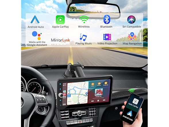 7" Wireless CarPlay Android Auto Radio