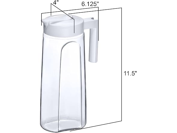 Amazing Abby - Slim - Tritan Pitcher (64 oz), Dish