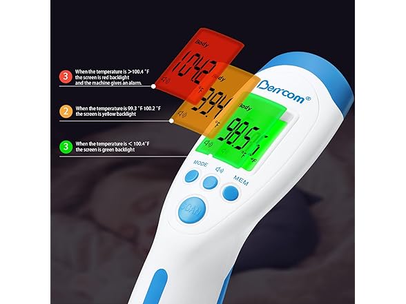 Berrcom 2Pk Infrared Forehead Thermometer