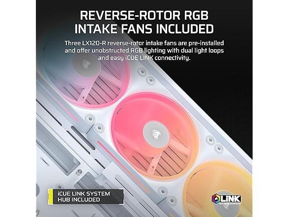 CORSAIR Frame 4500X LX Reverse Fan RGB Mid Tower