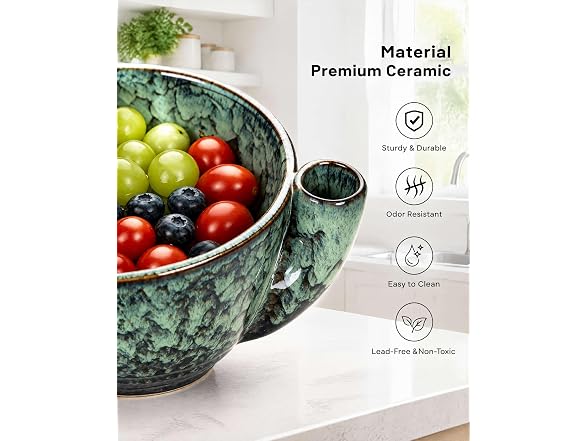 SIFWEX Ceramic Spinning Berry Bowl