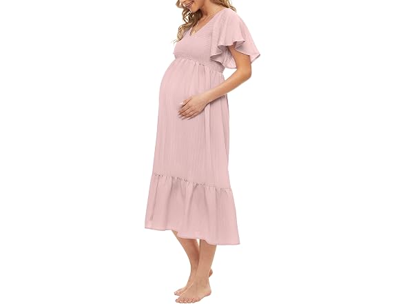 KIM S Women (XL) Maternity Dress Maternity Dress