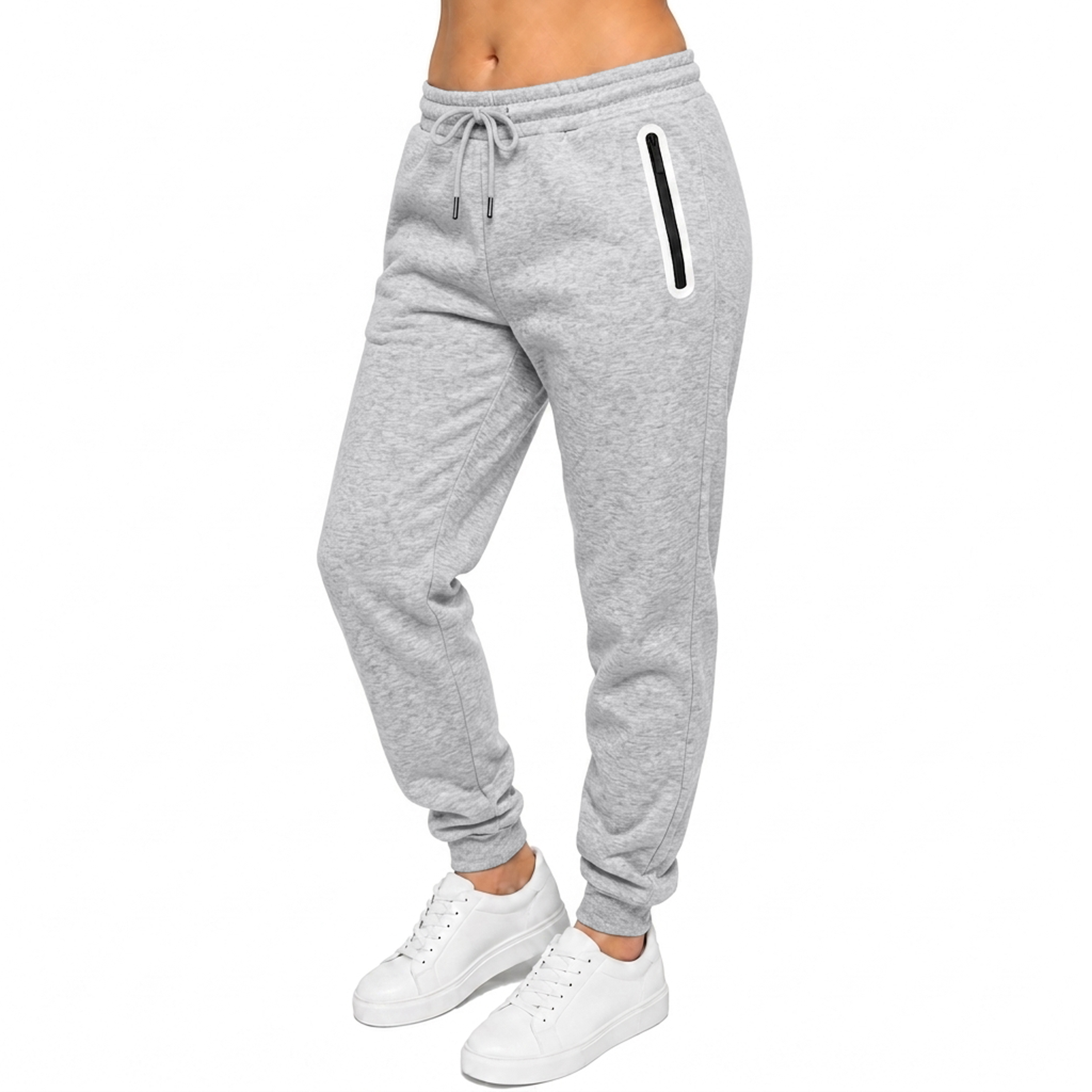 3Pk Womens Loose Fleece Lined Jogger - Gallery 18