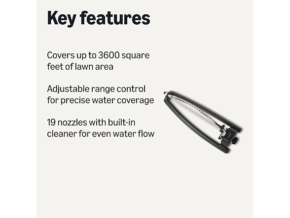 Amazon Basics Oscillating Lawn Sprinkler