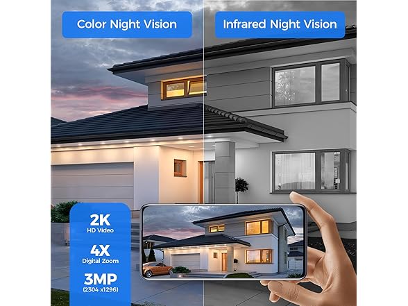 Auhavor W0092 Solar Security Cameras Wireless Outdoor (Open Box)