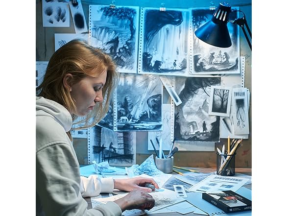 ARTEZA Compressed Charcoal Sticks Set