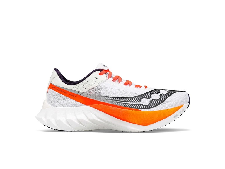 Saucony Endorphin Pro 4 Men's Shoes White/Black Orange Size 9