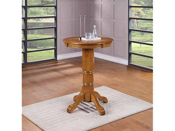 Boraam Florence Pub Table, 42-Inch, Oak