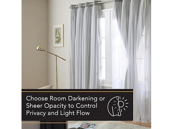 TOWN & COUNTRY LUXE Double Layer Indoor Curtains