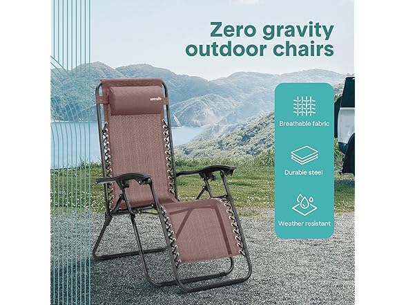 SereneLife Zero Gravity Lounge Chairs 2