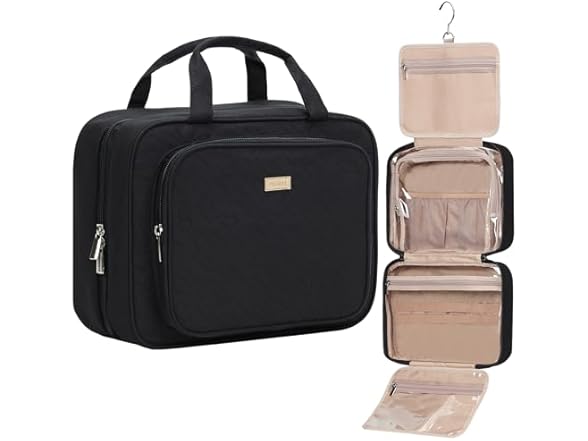 NISHEL Travel Toiletry Bag for Women Large Capacity