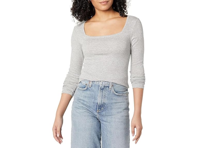 Amazon Essentials Women Slim-fit Long Sleeve Tee - Gallery 11