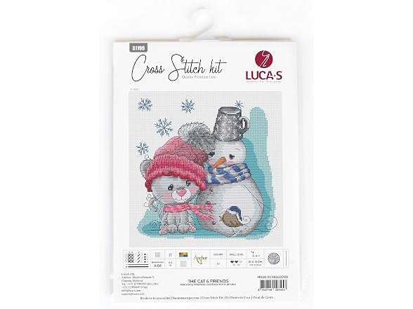 Luca-S Cross Stitch Kit The Cat & Friends - Gallery 5