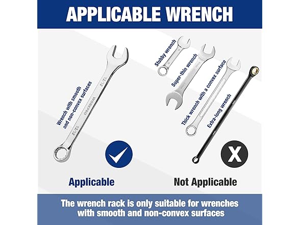 WORKPRO 2-Piece Wrench Organizer Green