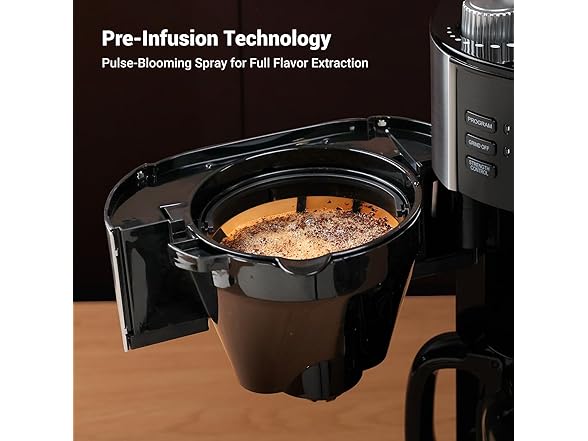 Gevi Coffee Maker with Built-in Grinder