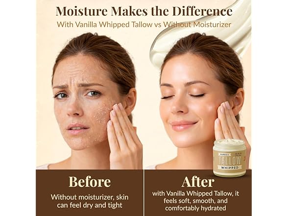 Lady May Whipped Tallow Face Cream Vanilla 9oz