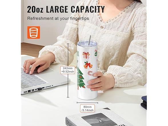 VEVOR Tumbler Heat Press Machine and Sublimation Tumblers