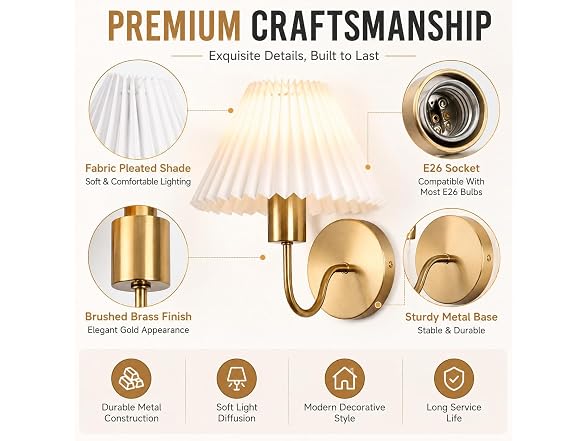 Ownprit RGB Wireless Wall Sconces 2-Set